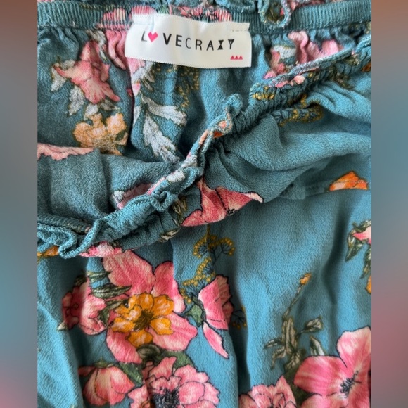 Floral Midi Dress in Teal and Pink - Picture 8 of 8